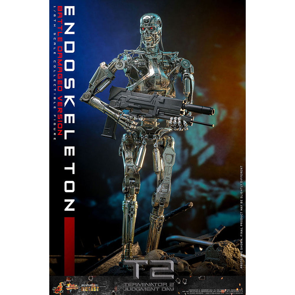 【予約安心出荷】[FIG] ムービー・マスターピース DIECAST エンドスケルトン(バトルダメージ) ターミネーター2 1/6 完成品 可動フィギュア(MM#840D77) ホットトイズ(2026年11月)