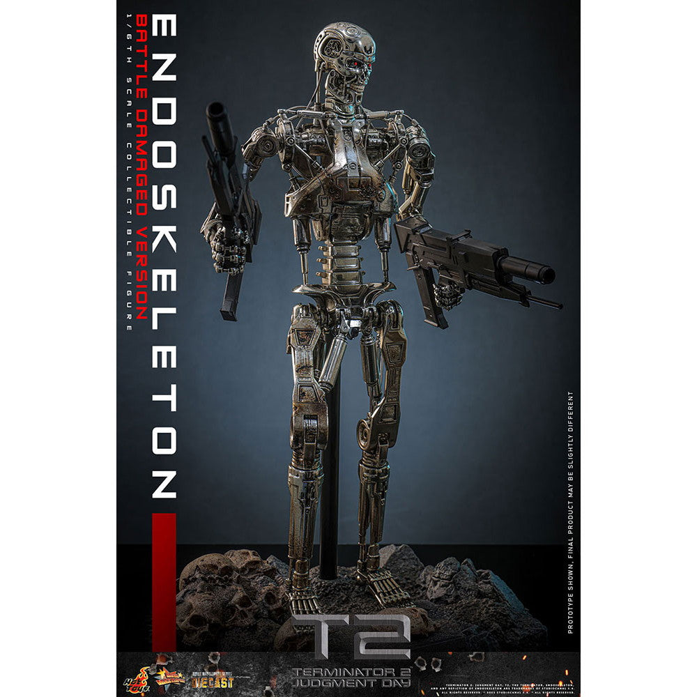 【予約安心出荷】[FIG] ムービー・マスターピース DIECAST エンドスケルトン(バトルダメージ) ターミネーター2 1/6 完成品 可動フィギュア(MM#840D77) ホットトイズ(2026年11月)