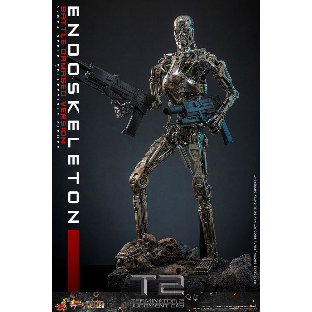 【予約安心出荷】[FIG] ムービー・マスターピース DIECAST エンドスケルトン(バトルダメージ) ターミネーター2 1/6 完成品 可動フィギュア(MM#840D77) ホットトイズ(2026年11月)