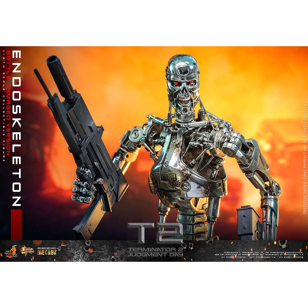 【予約安心出荷】[FIG] ムービー・マスターピース DIECAST エンドスケルトン(バトルダメージ) ターミネーター2 1/6 完成品 可動フィギュア(MM#840D77) ホットトイズ(2026年11月)