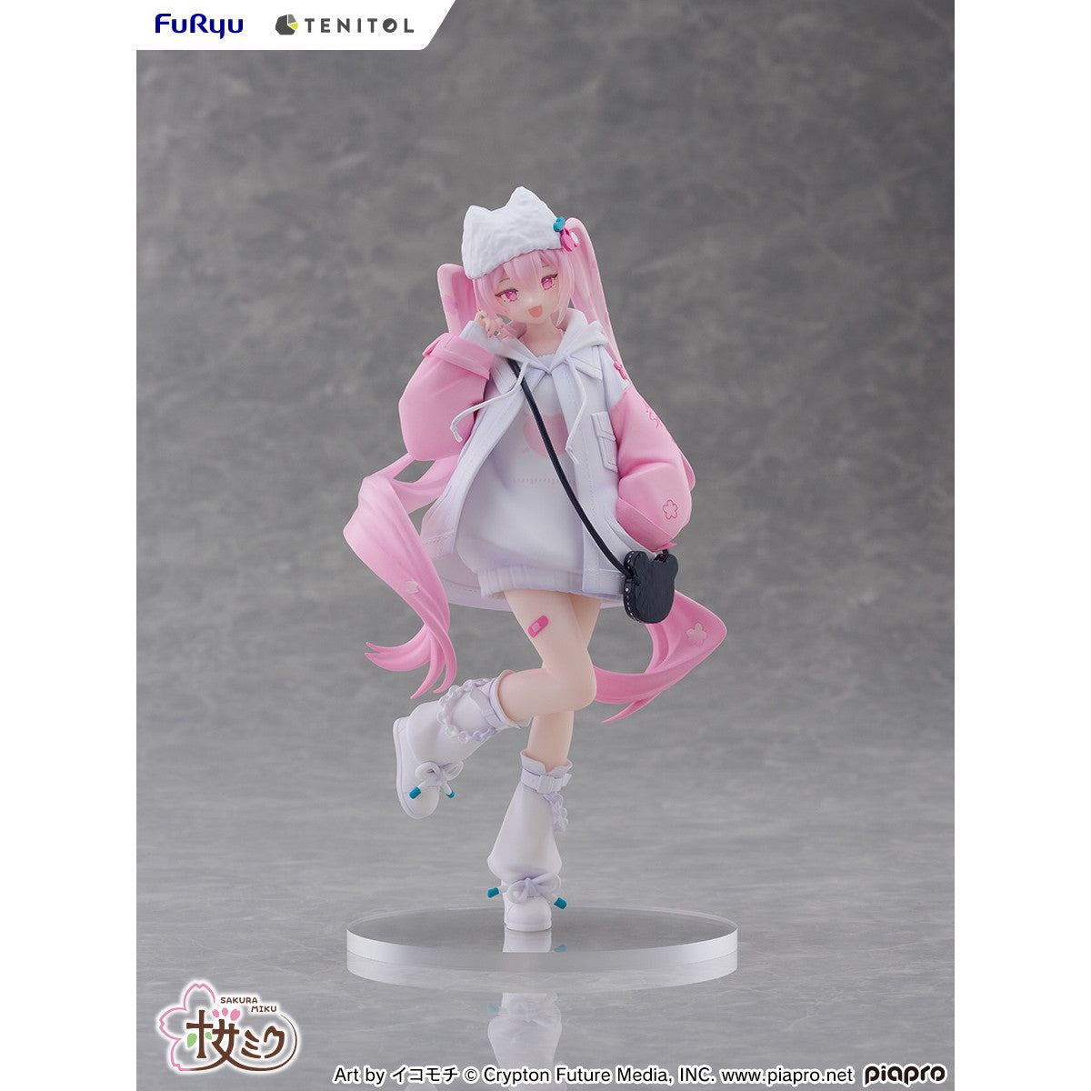 【予約安心出荷】[FIG] TENITOL 桜ミク Cool style[petit] 初音ミク 完成品 フィギュア(AMU-TNL0148) フリュー(2026年3月)