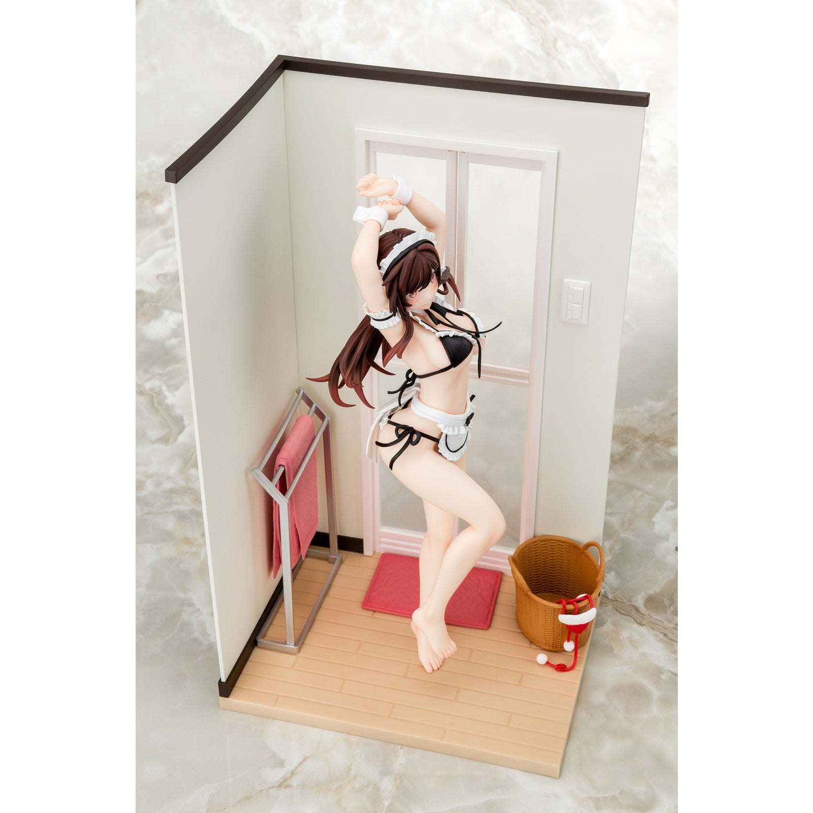 【中古即納】[FIG] 水原千鶴(みずはらちづる) メイドビキニniお着替えフィギュア 彼女、お借りします 1/6 完成品 フィギュア 箱入り娘(20260331)