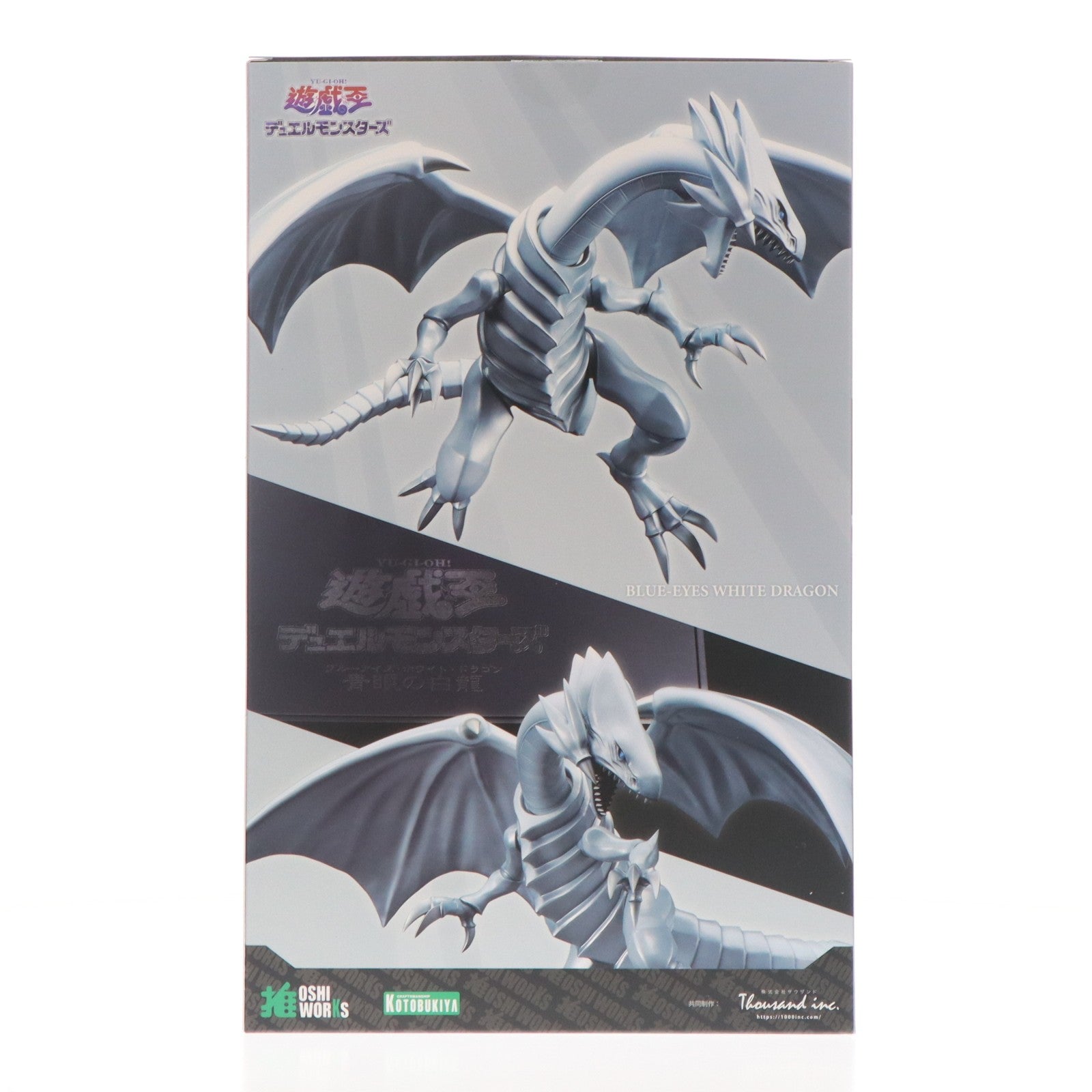 【中古即納】[FIG] OSHI WORKS 青眼の白龍(ブルーアイズ・ホワイト・ドラゴン) 遊☆戯☆王デュエルモンスターズ 完成品 フィギュア(GP001) コトブキヤ(20260531)