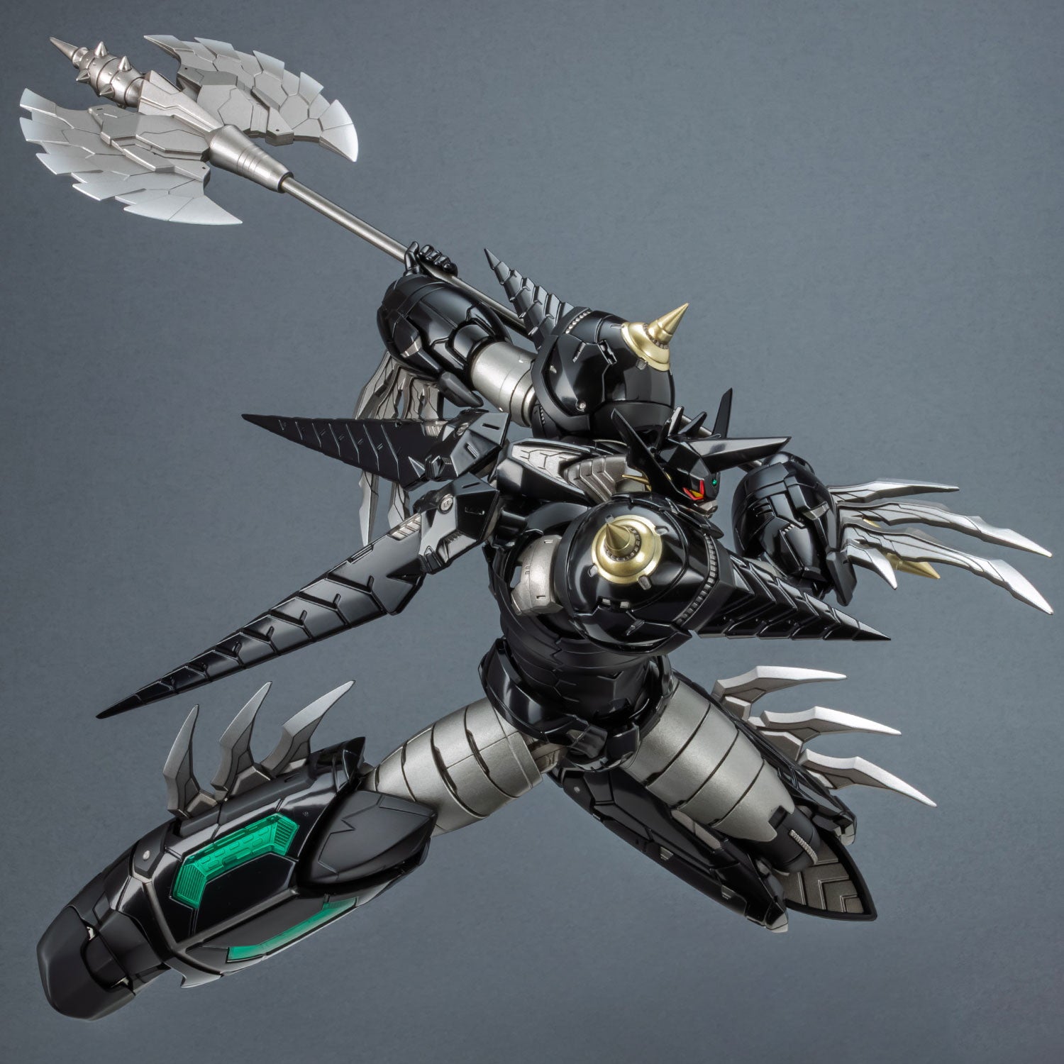 【中古即納】[FIG] RIOBOT 真ゲッタードラゴン ブラックVER. 真(チェンジ!!)ゲッターロボ 世界最後の日 完成品 可動フィギュア 千値練(20260309)