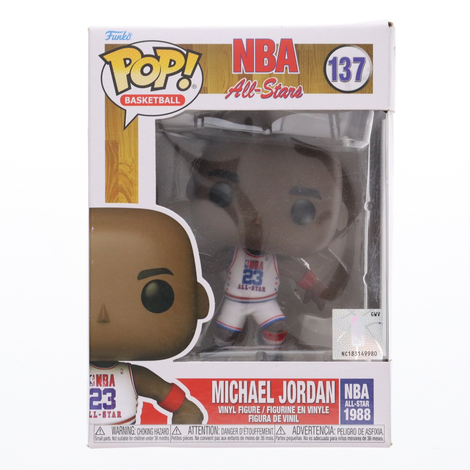 【中古即納】[FIG] POP! BASKETBALL 137 マイケル・ジョーダン NBA All-Stars 1988 完成品 フィギュア FUNKO(ファンコ)(20211231)