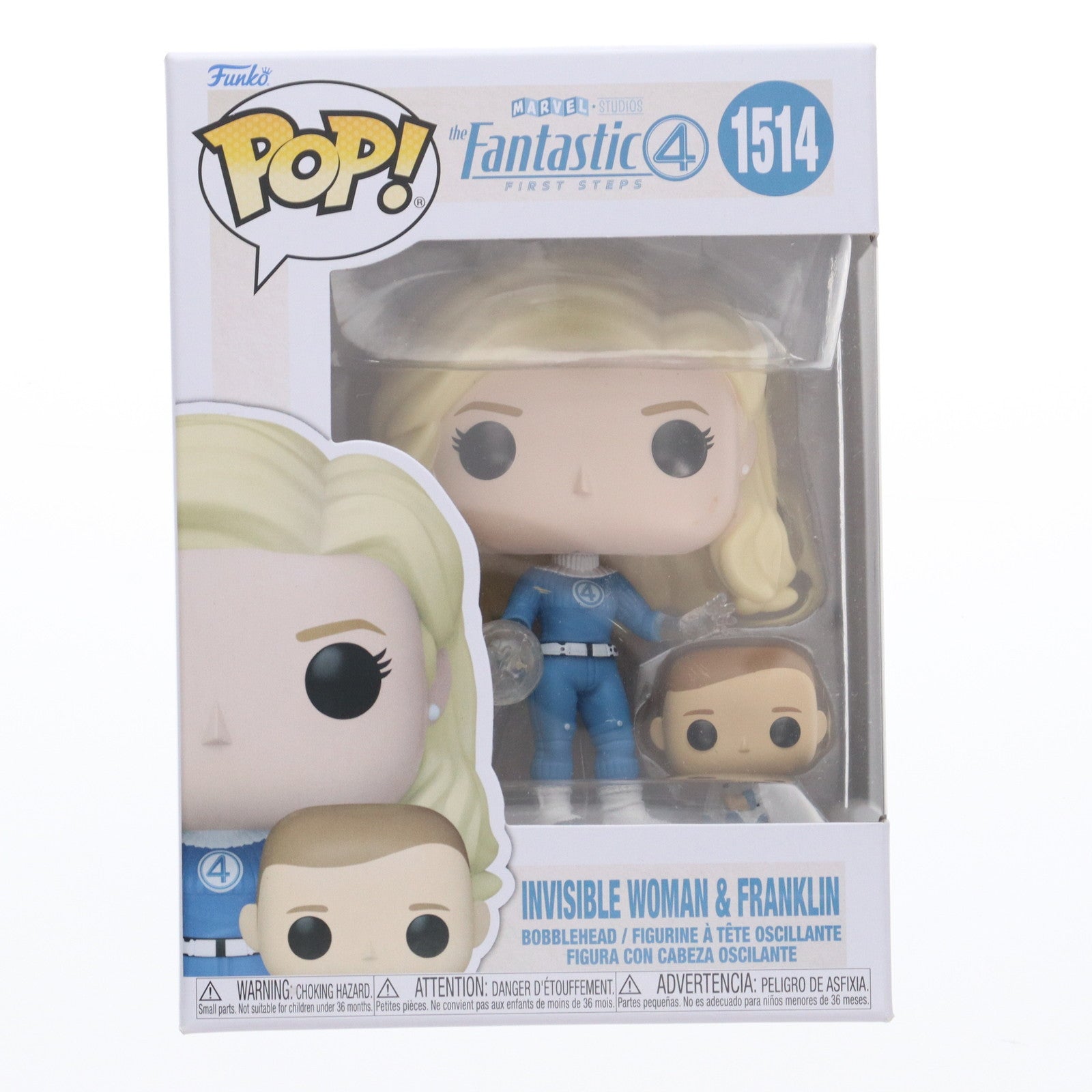 【中古即納】[FIG] POP! 1514 インビジブル・ウーマン&フランクリン ファンタスティック4:ファースト・ステップ 完成品 フィギュア FUNKO(ファンコ)(20250630)