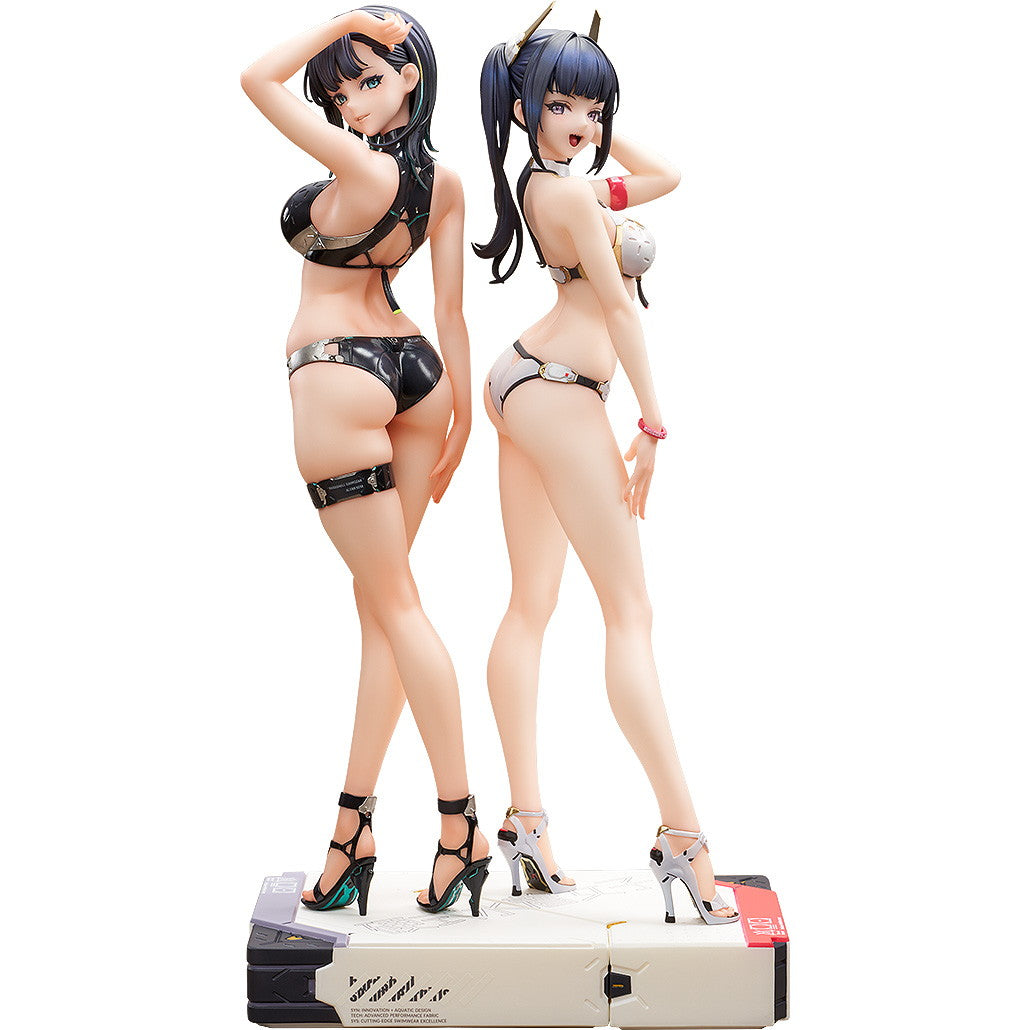 【予約安心出荷】[FIG] 缶バッジ2個&アクリルキーホルダー付属 SSR FIGURE 「硬式水着女子」(2体セット) オリジナル 1/6 完成品 フィギュア SSR FIGURE(2026年6月)