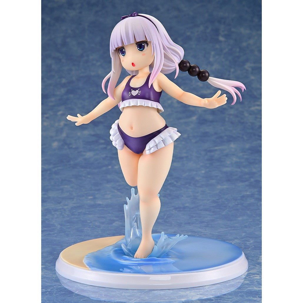 【新品】【お取り寄せ】[FIG] カンナカムイ はまべでウキウキ水着Ver.(紫) 小林さんちのメイドラゴン 1/6 完成品 フィギュア 回天堂(20260320)