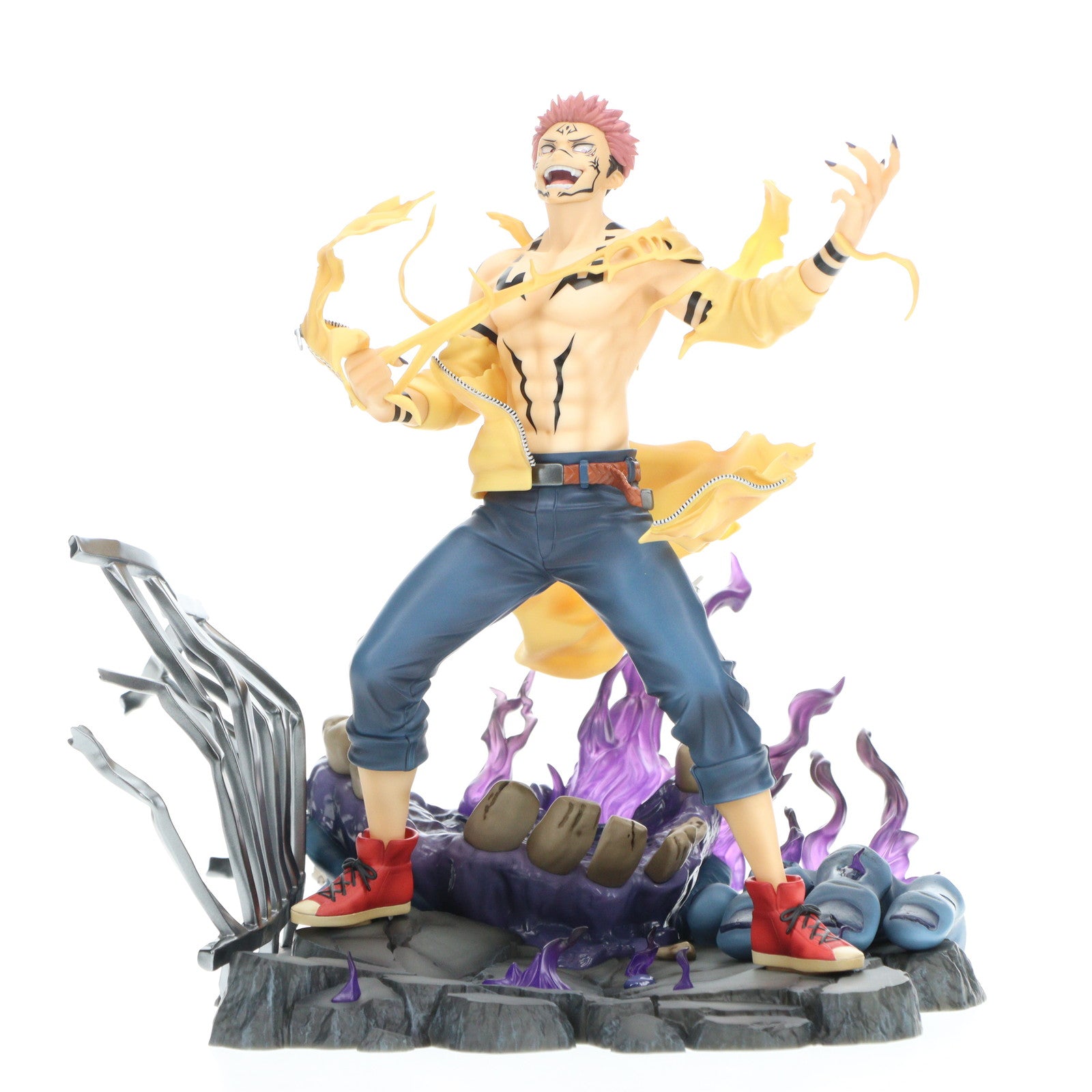 【中古即納】[FIG] 公式ストア&Amazon.co.jp限定特典付属 SHIBUYA SCRAMBLE FIGURE 宿儺(すくな) 呪術廻戦 1/7 完成品 フィギュア eStream/アルファサテライト(20230630)