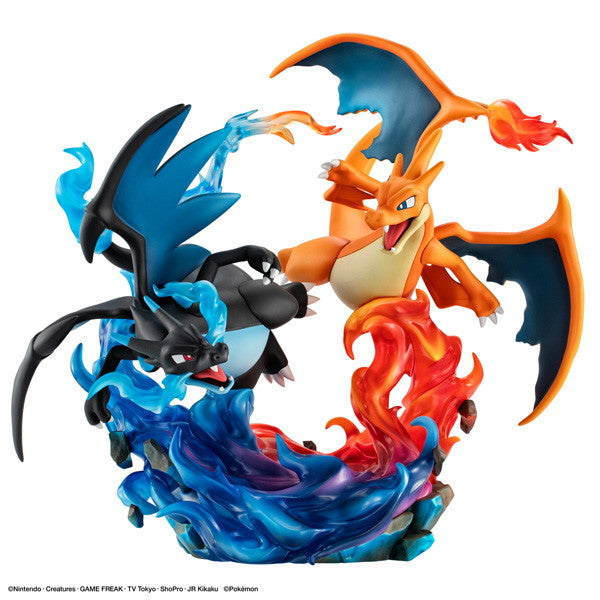 【予約安心出荷】[FIG] G.E.M.EXシリーズ メガリザードンX&メガリザードンY ポケットモンスター 完成品 フィギュア メガハウス(2026年7月)