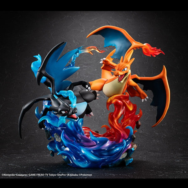 【予約安心出荷】[FIG] G.E.M.EXシリーズ メガリザードンX&メガリザードンY ポケットモンスター 完成品 フィギュア メガハウス(2026年7月)