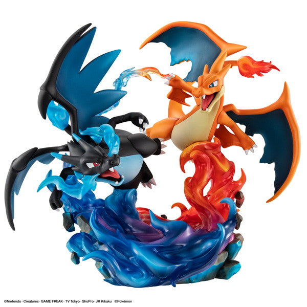 【予約安心出荷】[FIG] G.E.M.EXシリーズ メガリザードンX&メガリザードンY ポケットモンスター 完成品 フィギュア メガハウス(2026年7月)