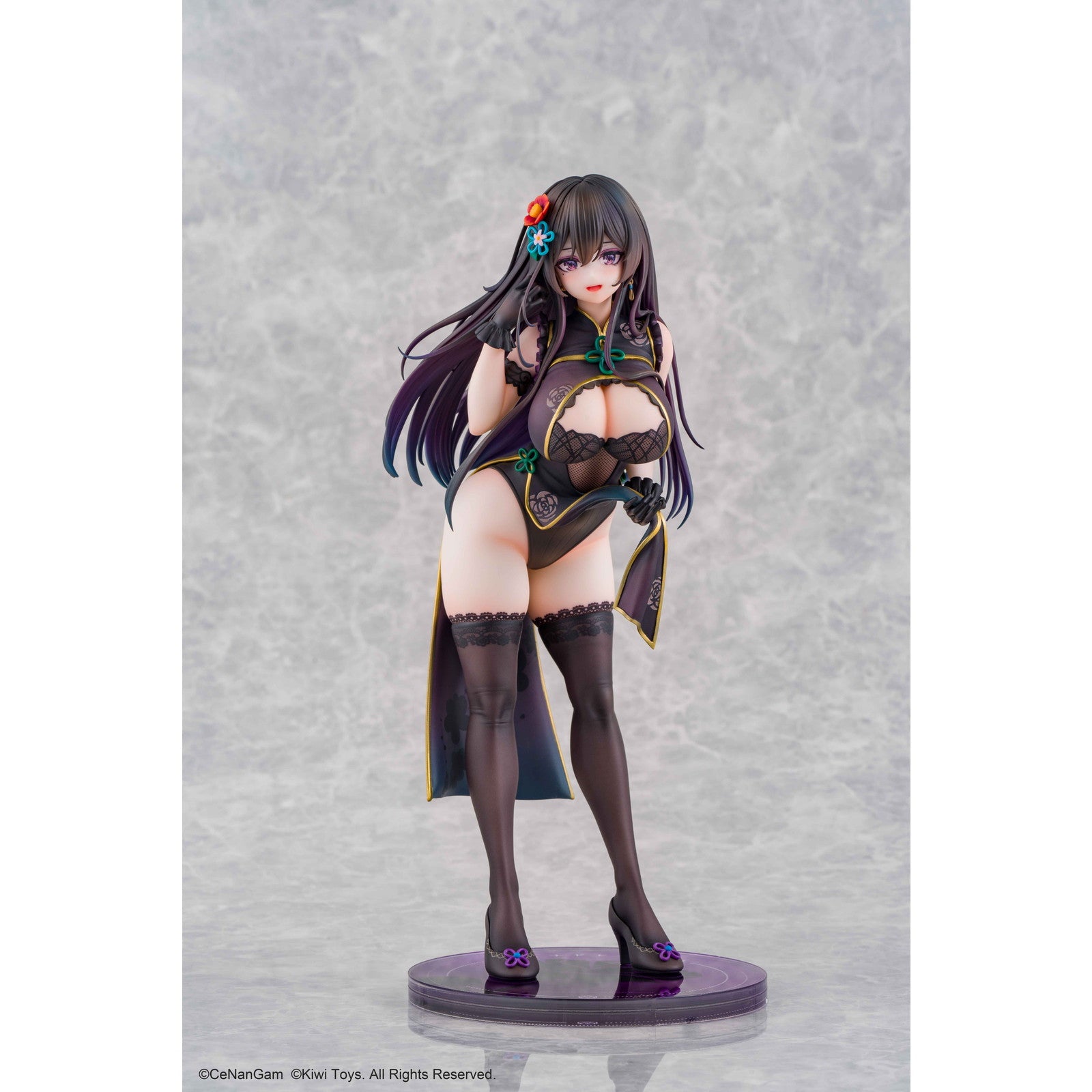 【予約安心出荷】[FIG] 缶バッジ＆マイルストン流通限定特典付属 チャイナドレスにゃん 通常版 1/6 完成品 フィギュア Kiwi Toys(キウイトイズ)(2026年5月)