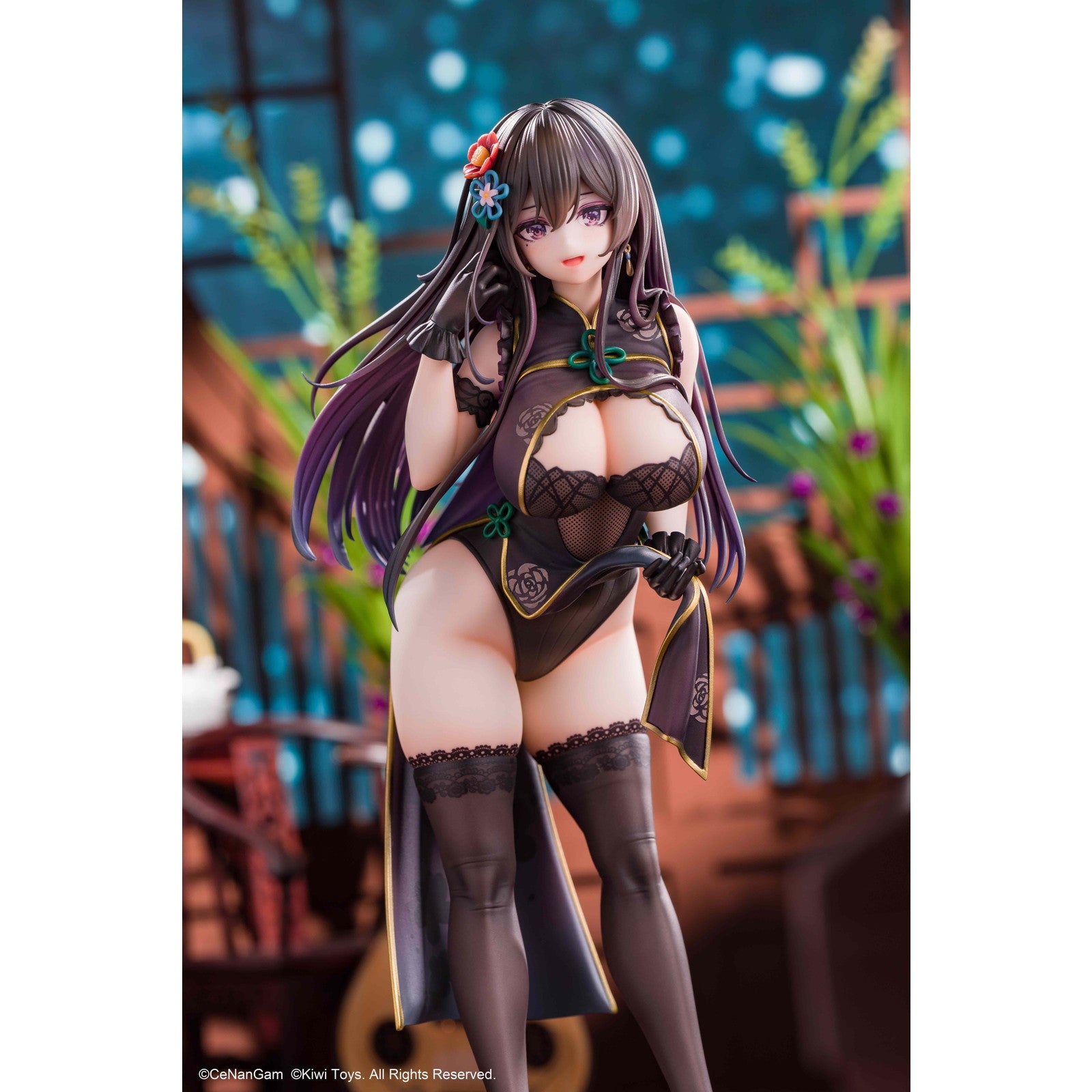 【予約安心出荷】[FIG] 缶バッジ＆マイルストン流通限定特典付属 チャイナドレスにゃん 通常版 1/6 完成品 フィギュア Kiwi Toys(キウイトイズ)(2026年5月)