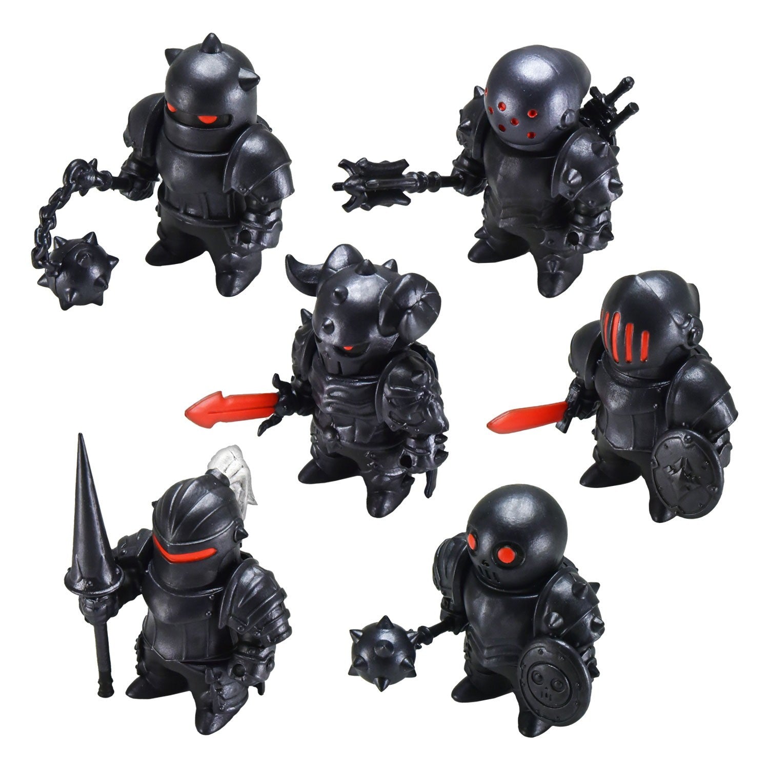 【新品即納】[FIG] (BOX) メタルアーマーズ(ブラックVer.) フィギュア(6個) バースデイ(20260130)