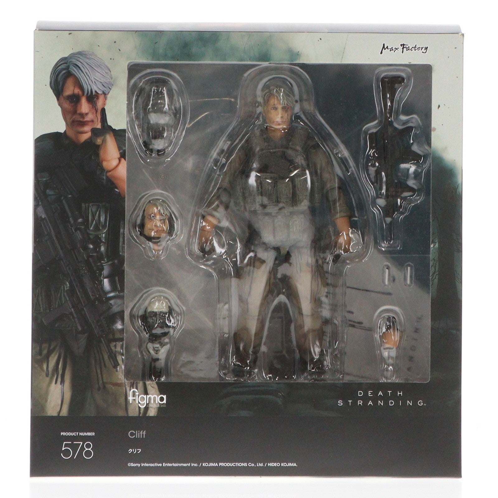 【中古即納】[FIG] GOODSMILE ONLINE SHOP購入特典付属 figma(フィグマ) 578 クリフ DEATH STRANDING(デス・ストランディング) 完成品 可動フィギュア マックスファクトリー(20230930)