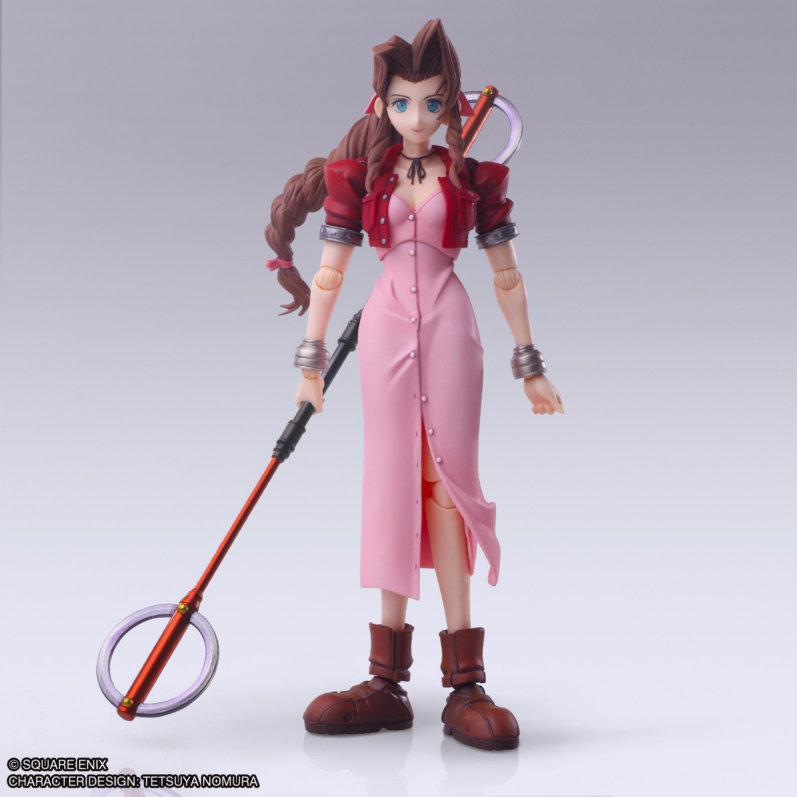 【中古即納】[FIG] BRING ARTS(ブリングアーツ) エアリス・ゲインズブール ミスリルロッドVer. FINAL FANTASY VII(ファイナルファンタジー7) 完成品 可動フィギュア スクウェア・エニックス(20260331)