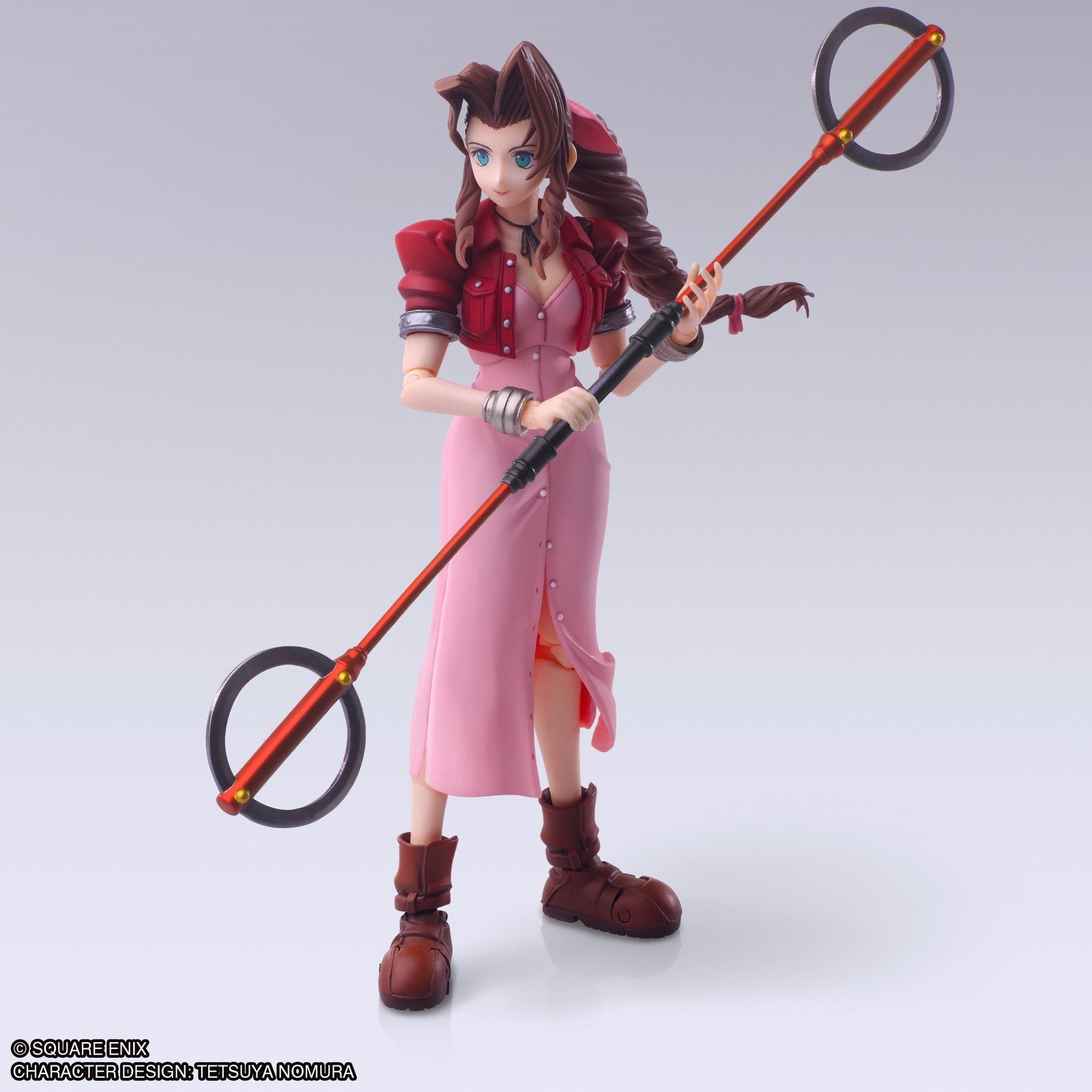 【中古即納】[FIG] BRING ARTS(ブリングアーツ) エアリス・ゲインズブール ミスリルロッドVer. FINAL FANTASY VII(ファイナルファンタジー7) 完成品 可動フィギュア スクウェア・エニックス(20260331)