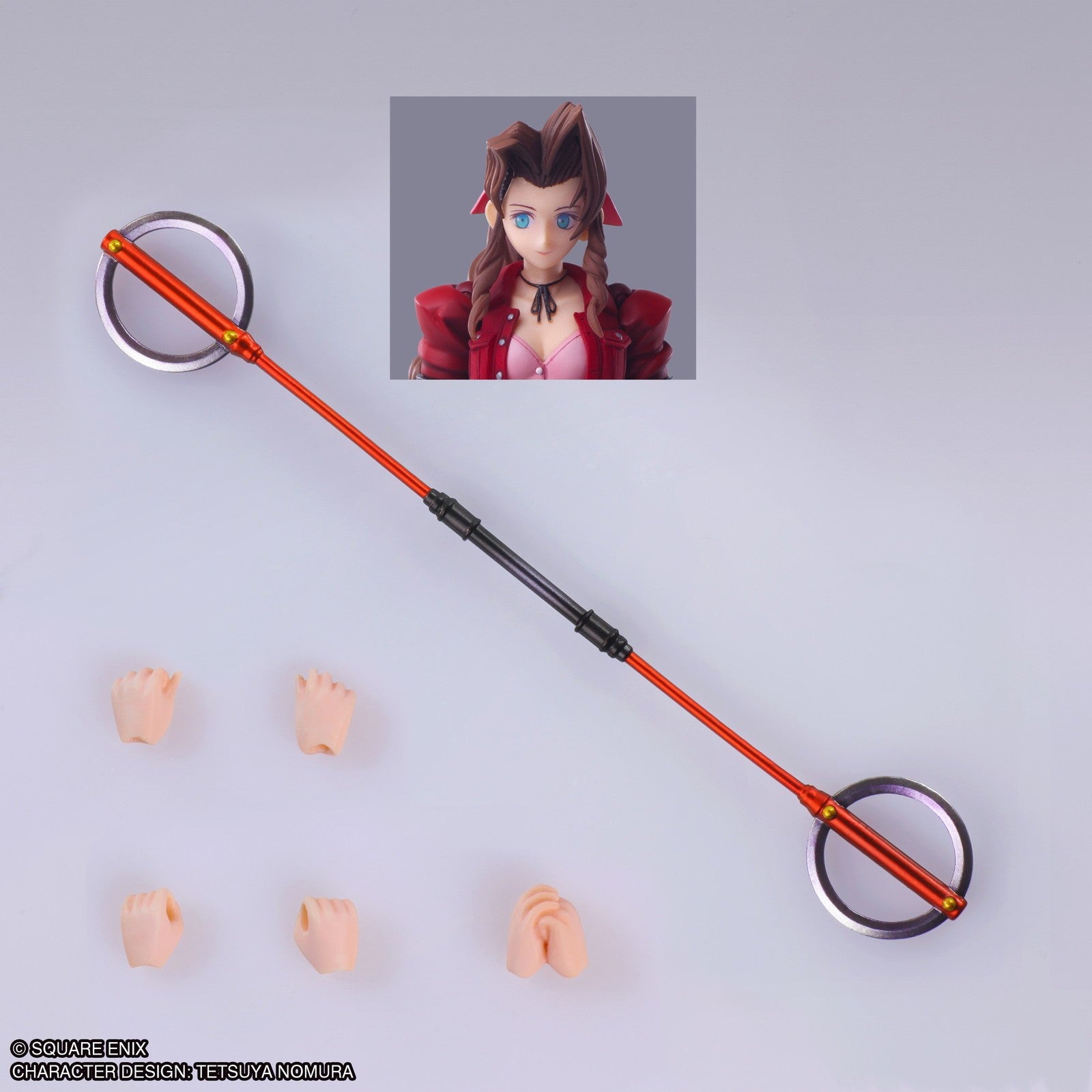 【中古即納】[FIG] BRING ARTS(ブリングアーツ) エアリス・ゲインズブール ミスリルロッドVer. FINAL FANTASY VII(ファイナルファンタジー7) 完成品 可動フィギュア スクウェア・エニックス(20260331)