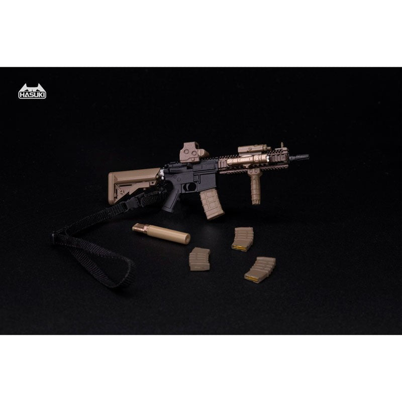 【新品】【お取り寄せ】[FIG] WM-04A アサルトライフルセット ブラックゴールド 1/12 アクションフィギュア用完成品オプションパーツ フィギュア用アクセサリ HASUKI(ハスキ)(20260712)