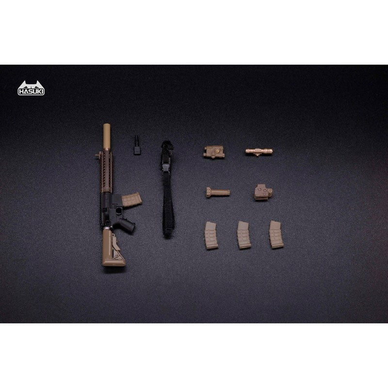 【新品】【お取り寄せ】[FIG] WM-04A アサルトライフルセット ブラックゴールド 1/12 アクションフィギュア用完成品オプションパーツ フィギュア用アクセサリ HASUKI(ハスキ)(20260712)