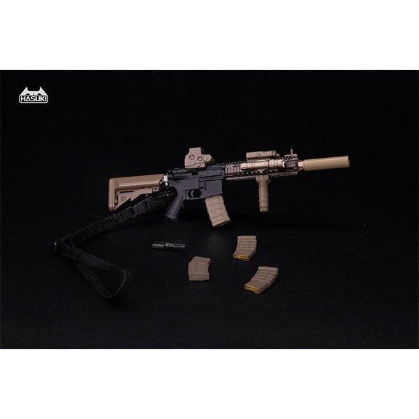 【新品】【お取り寄せ】[FIG] WM-04A アサルトライフルセット ブラックゴールド 1/12 アクションフィギュア用完成品オプションパーツ フィギュア用アクセサリ HASUKI(ハスキ)(20260712)