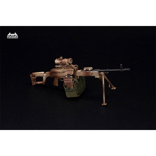 【新品】【お取り寄せ】[FIG] WM-05B 汎用機関銃セット デザートカモフラージュ 1/12 アクションフィギュア用完成品オプションパーツ フィギュア用アクセサリ HASUKI(ハスキ)(20260830)
