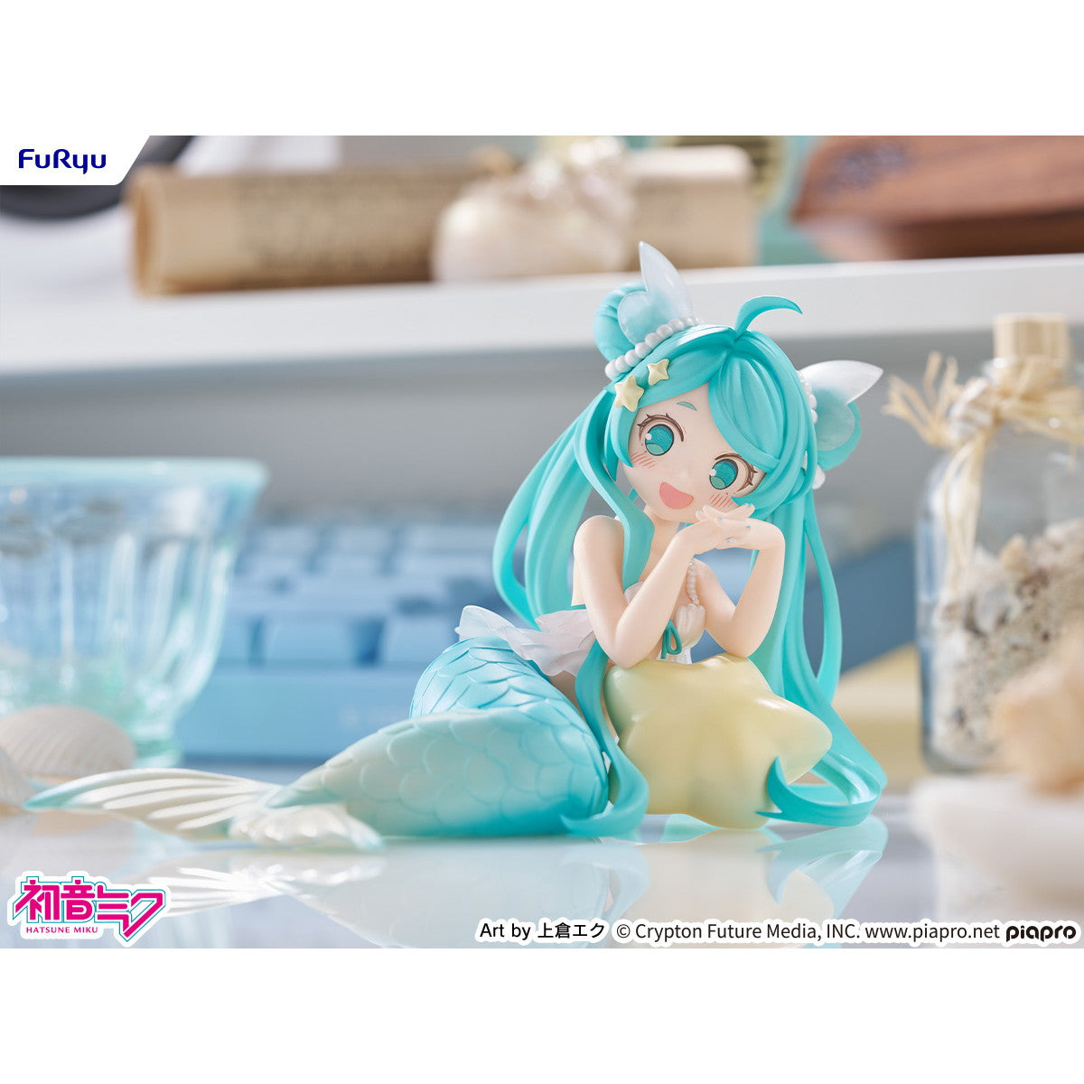 【予約安心出荷】[FIG] デスクトップフェアリー 初音ミク 人魚姫ver. 完成品 フィギュア(AMU-TNL0146) フリュー(2026年5月)