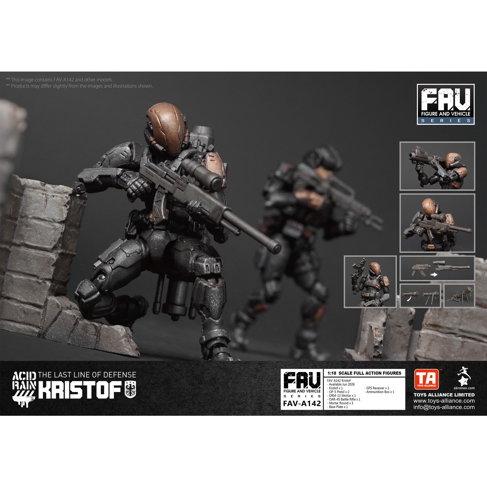 【予約安心出荷】[FIG] マイルストン流通限定 アシッドレイン FAV-A142 クリストフ 1/18 完成品 可動フィギュア TOYS ALLIANCE(トイアライアンス)(2026年6月)