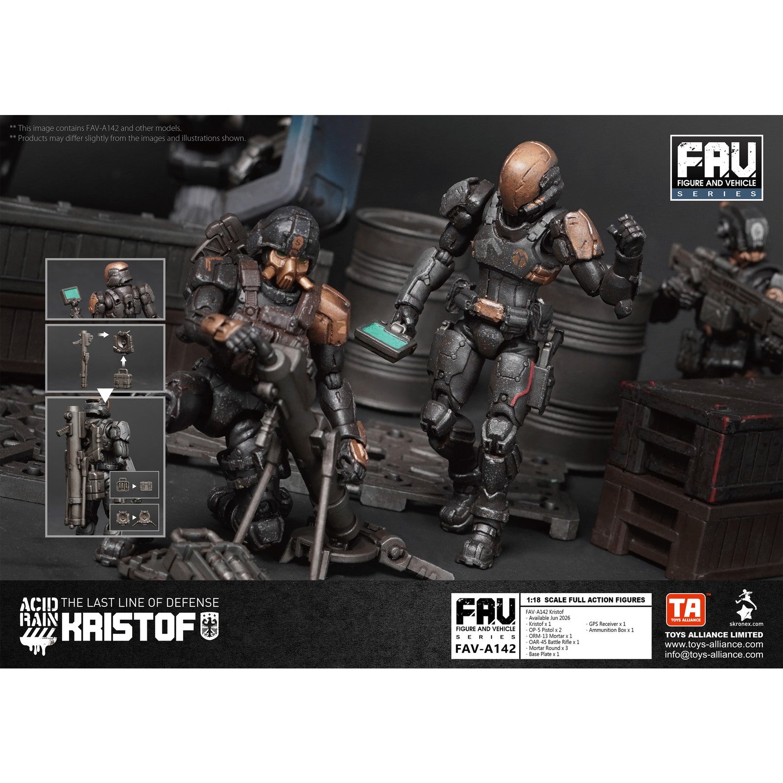 【予約安心出荷】[FIG] マイルストン流通限定 アシッドレイン FAV-A142 クリストフ 1/18 完成品 可動フィギュア TOYS ALLIANCE(トイアライアンス)(2026年6月)