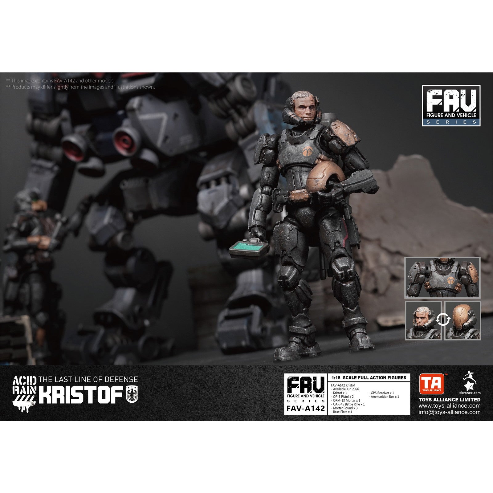 【予約安心出荷】[FIG] マイルストン流通限定 アシッドレイン FAV-A142 クリストフ 1/18 完成品 可動フィギュア TOYS ALLIANCE(トイアライアンス)(2026年6月)