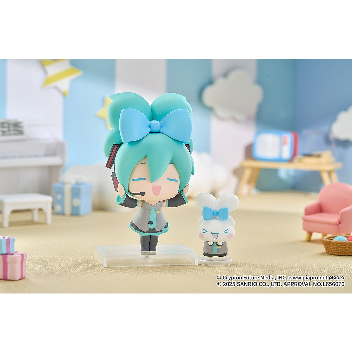 【予約安心出荷】[FIG] 初音ミク×シナモロール デフォルメフィギュア 完成品 フィギュア グッドスマイルカンパニー(2026年7月)