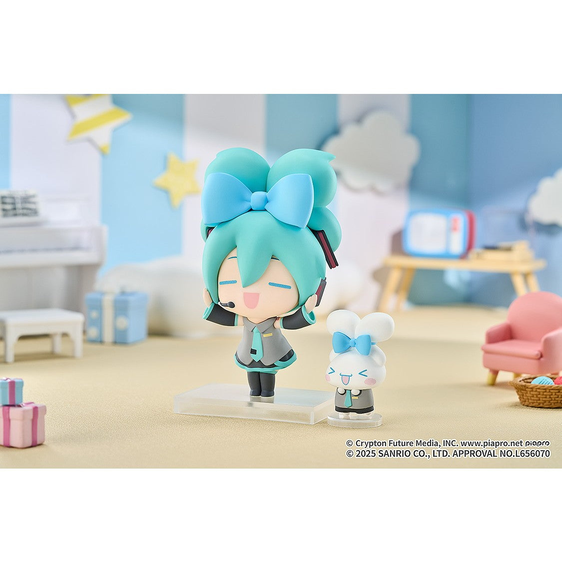 【予約安心出荷】[FIG] 初音ミク×シナモロール デフォルメフィギュア 完成品 フィギュア グッドスマイルカンパニー(2026年7月)