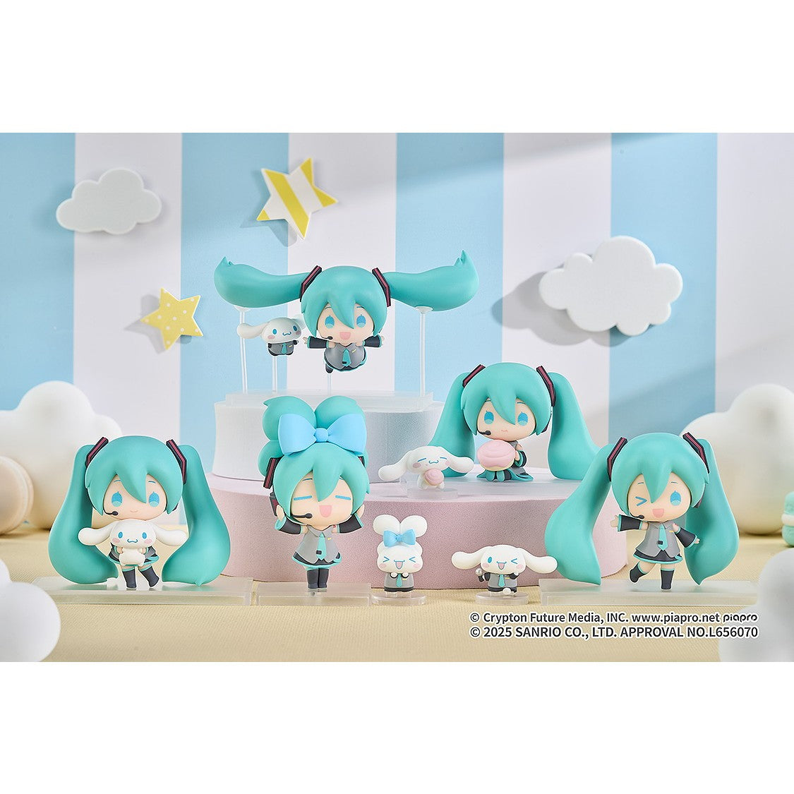 【予約安心出荷】[FIG] (BOX) 初音ミク×シナモロール トレーディングフィギュア(5個) グッドスマイルカンパニー(2026年7月)