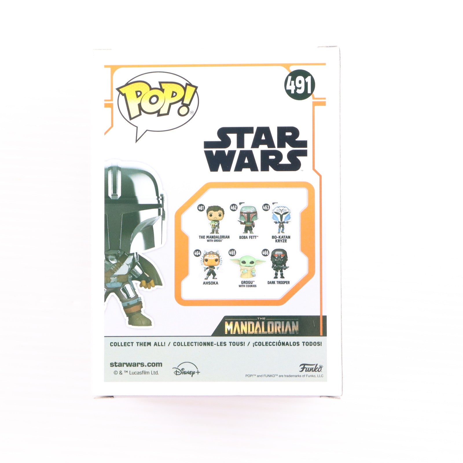【中古即納】[FIG] BOX WAREHOUSE限定 POP! 491 マンダロリアン with Dark Saber Glow in the Dark STAR WARS(スター・ウォーズ) ザ・マンダロリアン 完成品 フィギュア FUNKO(ファンコ)(20211231)