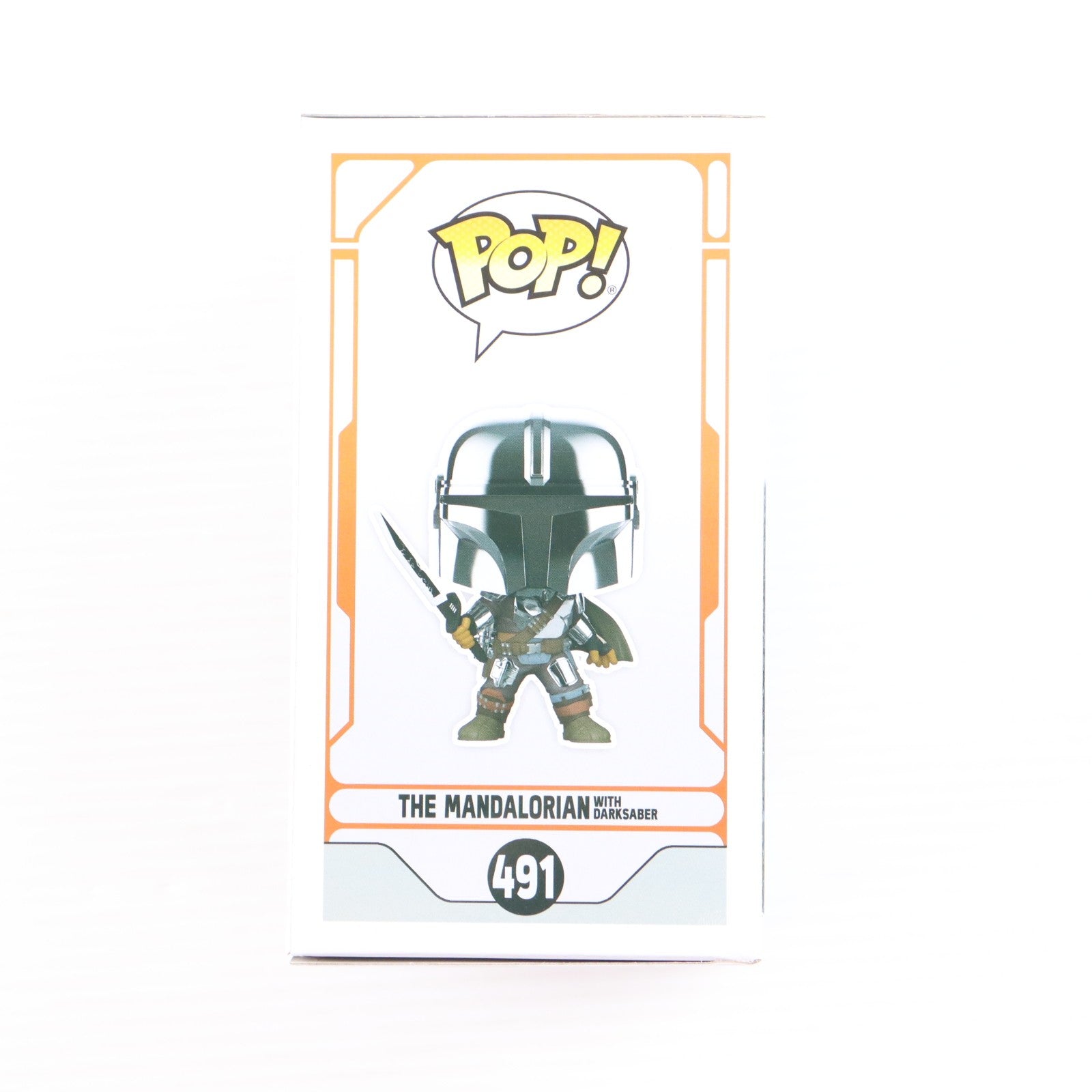 【中古即納】[FIG] BOX WAREHOUSE限定 POP! 491 マンダロリアン with Dark Saber Glow in the Dark STAR WARS(スター・ウォーズ) ザ・マンダロリアン 完成品 フィギュア FUNKO(ファンコ)(20211231)