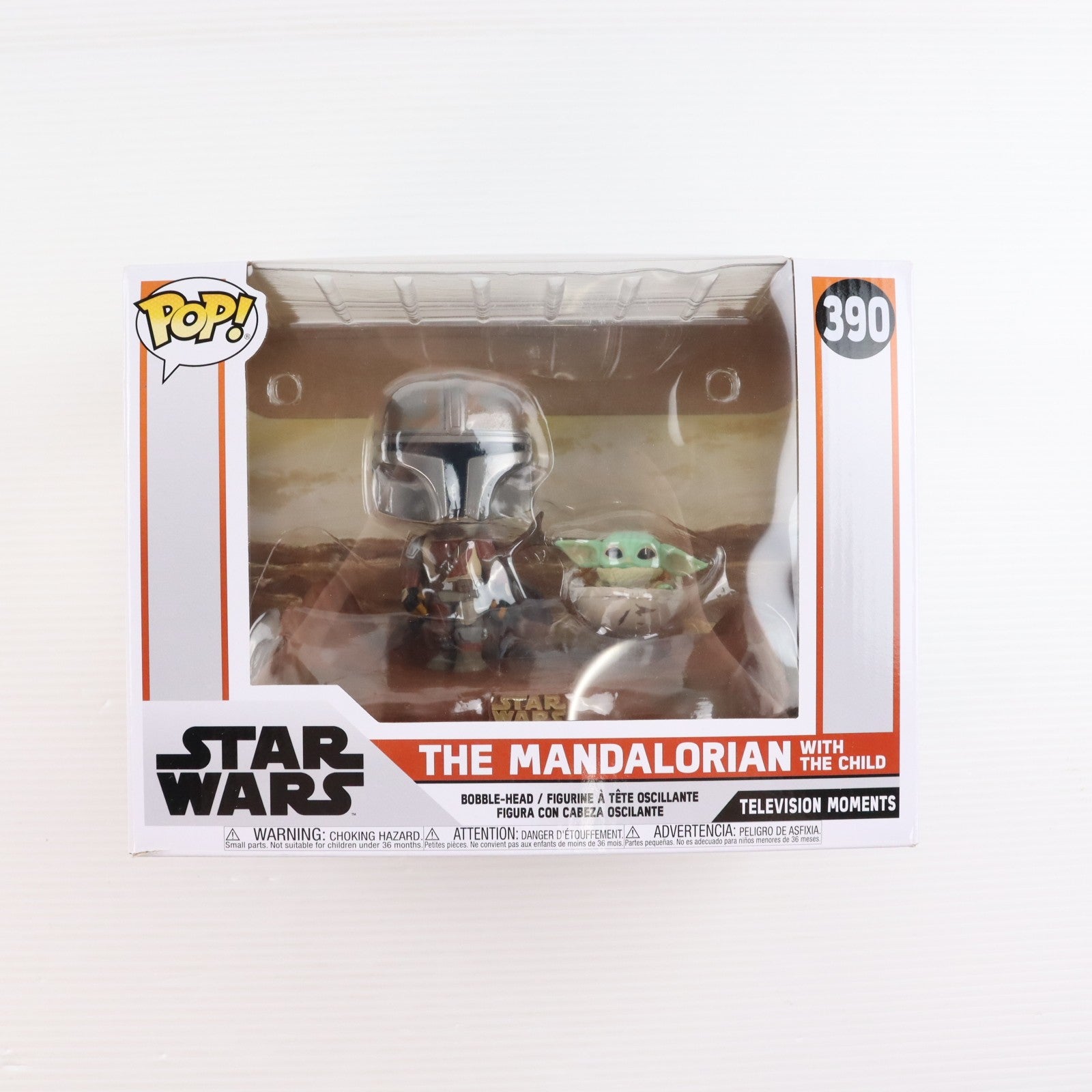 【中古即納】[FIG] POP! Television Moments 390 マンダロリアン with ザ・チャイルド STAR WARS(スター・ウォーズ) ザ・マンダロリアン 完成品 フィギュア FUNKO(ファンコ)(20201231)