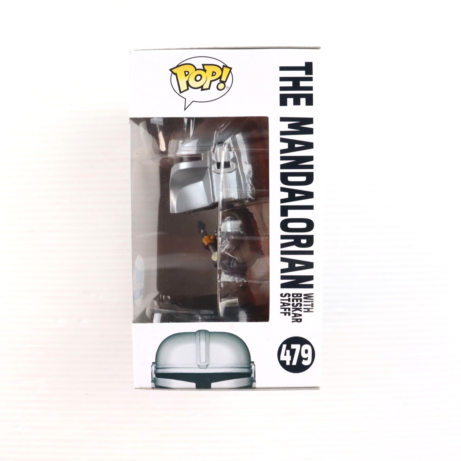 【中古即納】[FIG] Funko限定 POP! 479 マンダロリアン with Beskar Staff STAR WARS(スター・ウォーズ) ザ・マンダロリアン 完成品 フィギュア FUNKO(ファンコ)(20211231)