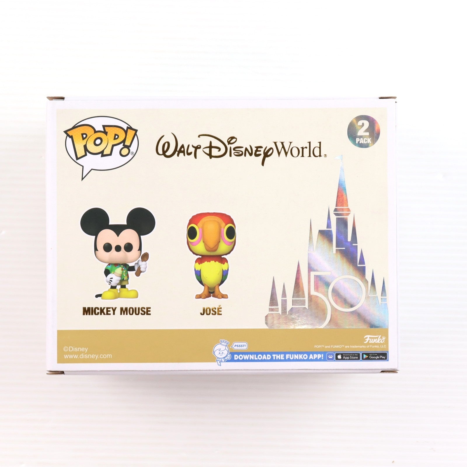 【中古即納】[FIG] Disney限定 ミッキーマウス & ホセ 2パック ディズニーワールド50th 完成品 フィギュア FUNKO(ファンコ)(20220629)