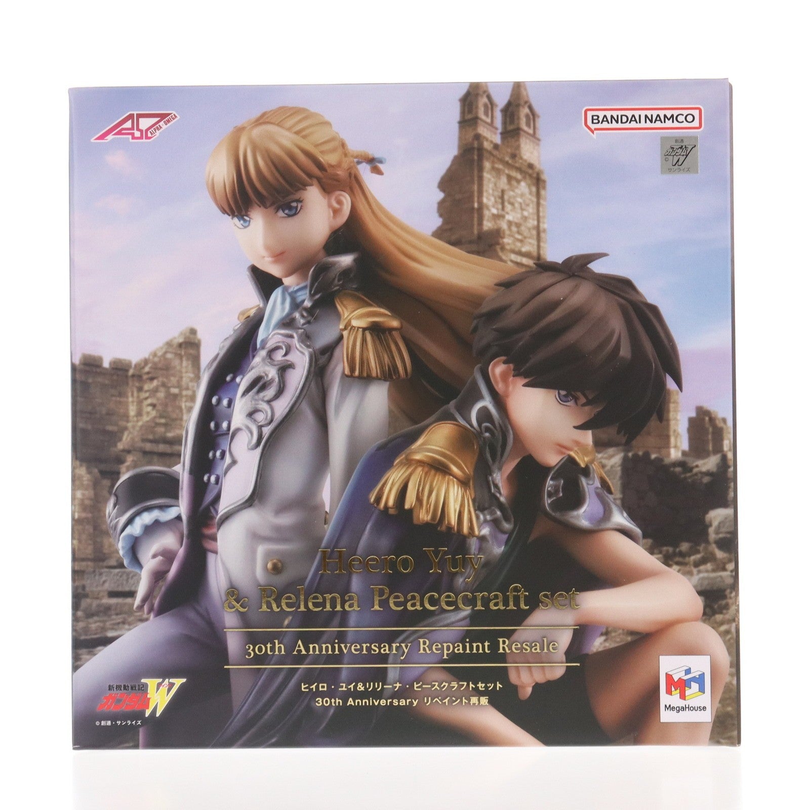 【中古即納】[FIG] アルファオメガ ヒイロ・ユイ&リリーナ・ピースクラフトセット 30th Anniversary リペイント再販 新機動戦記ガンダムW(ウイング) 1/8 完成品 フィギュア プレミアムバンダイ&一部店舗限定 メガハウス(20251029)