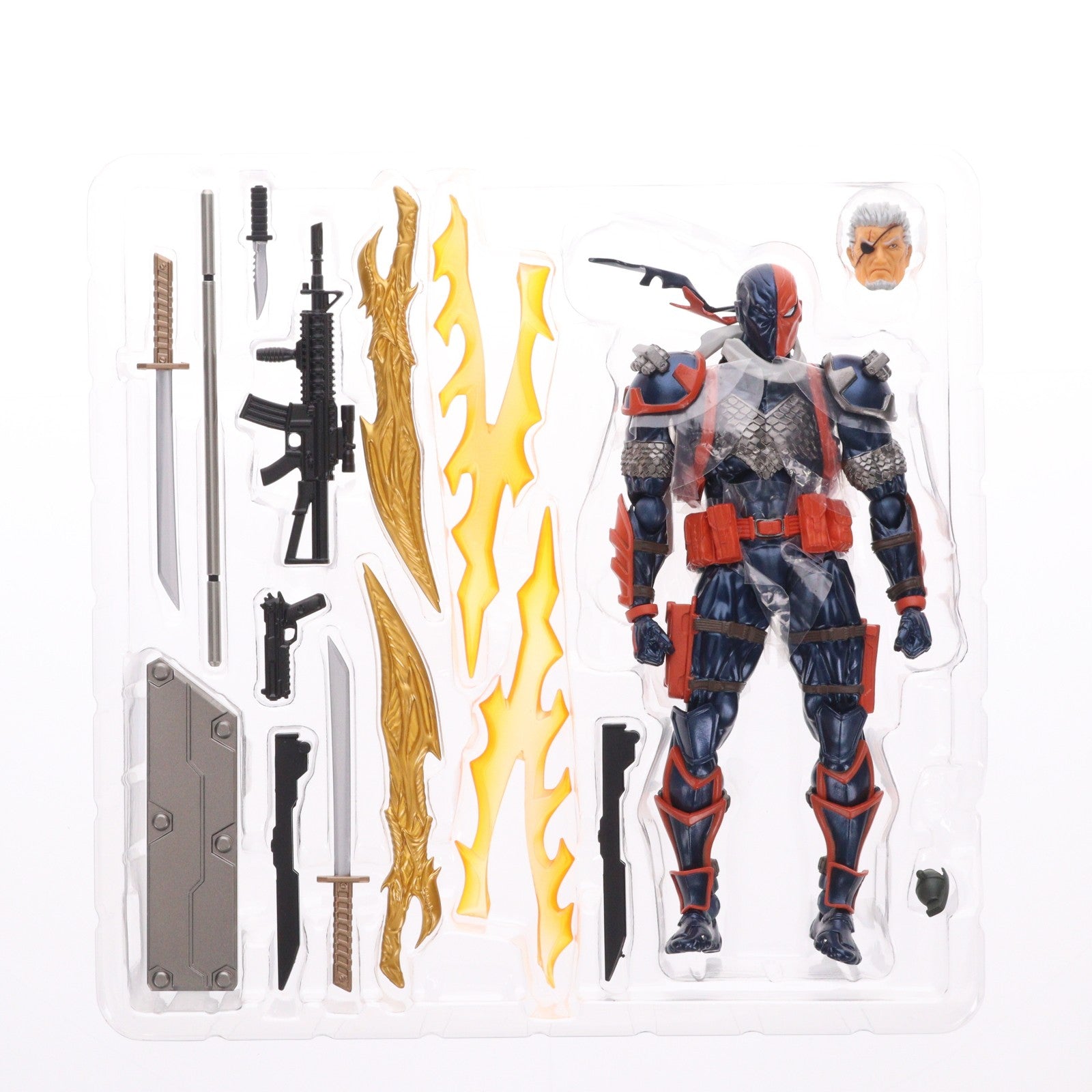 【中古即納】[FIG] 海洋堂直営店限定特典付属 リボルテック アメイジング・ヤマグチ デスストローク Ver.1.5 DC UNIVERSE(DCユニバース) 完成品 可動フィギュア(NR059) 海洋堂(20250523)