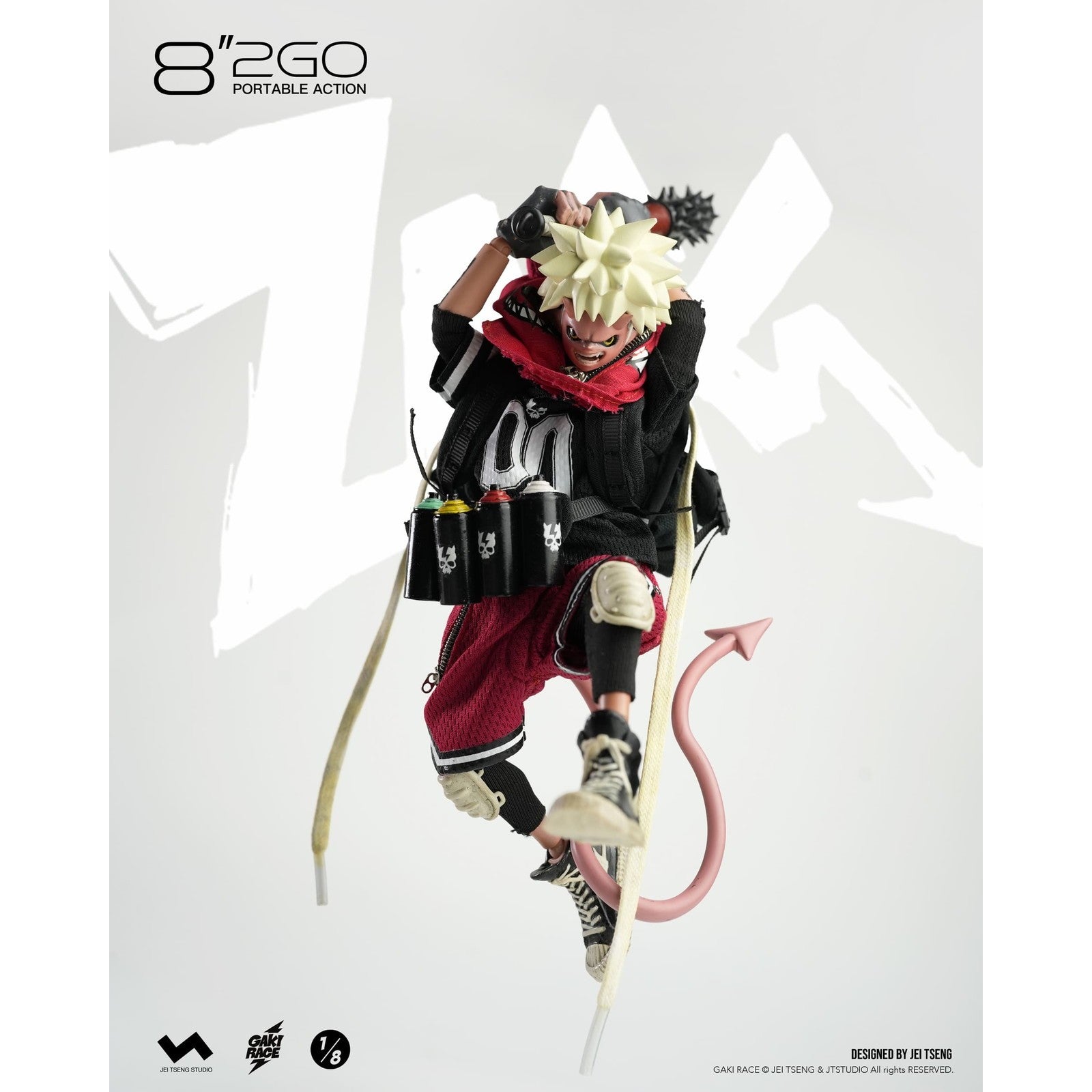 【予約安心出荷】[FIG] 予約限定特典付属 8 2GO GAKIRACE- ZAIKI 1/8 完成品 可動フィギュア JEI TSENG STUDIO(2026年3月)