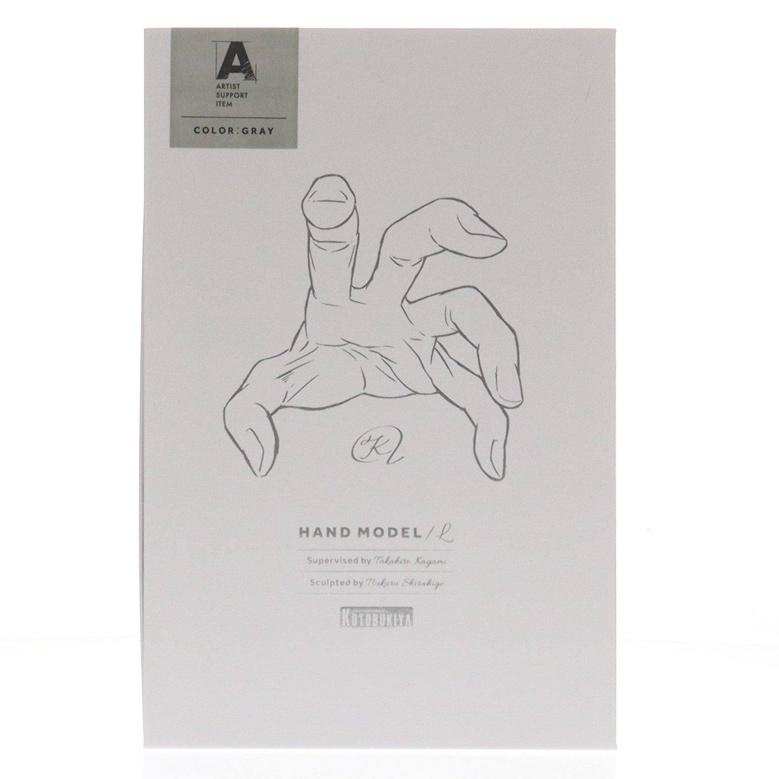 【中古即納】[FIG] メッセージカード付属 ARTIST SUPPORT ITEM ハンドモデル/L -GRAY- 1/1 完成品 可動フィギュア クラウドファンディング投資特典(AT003) コトブキヤ(20240630)