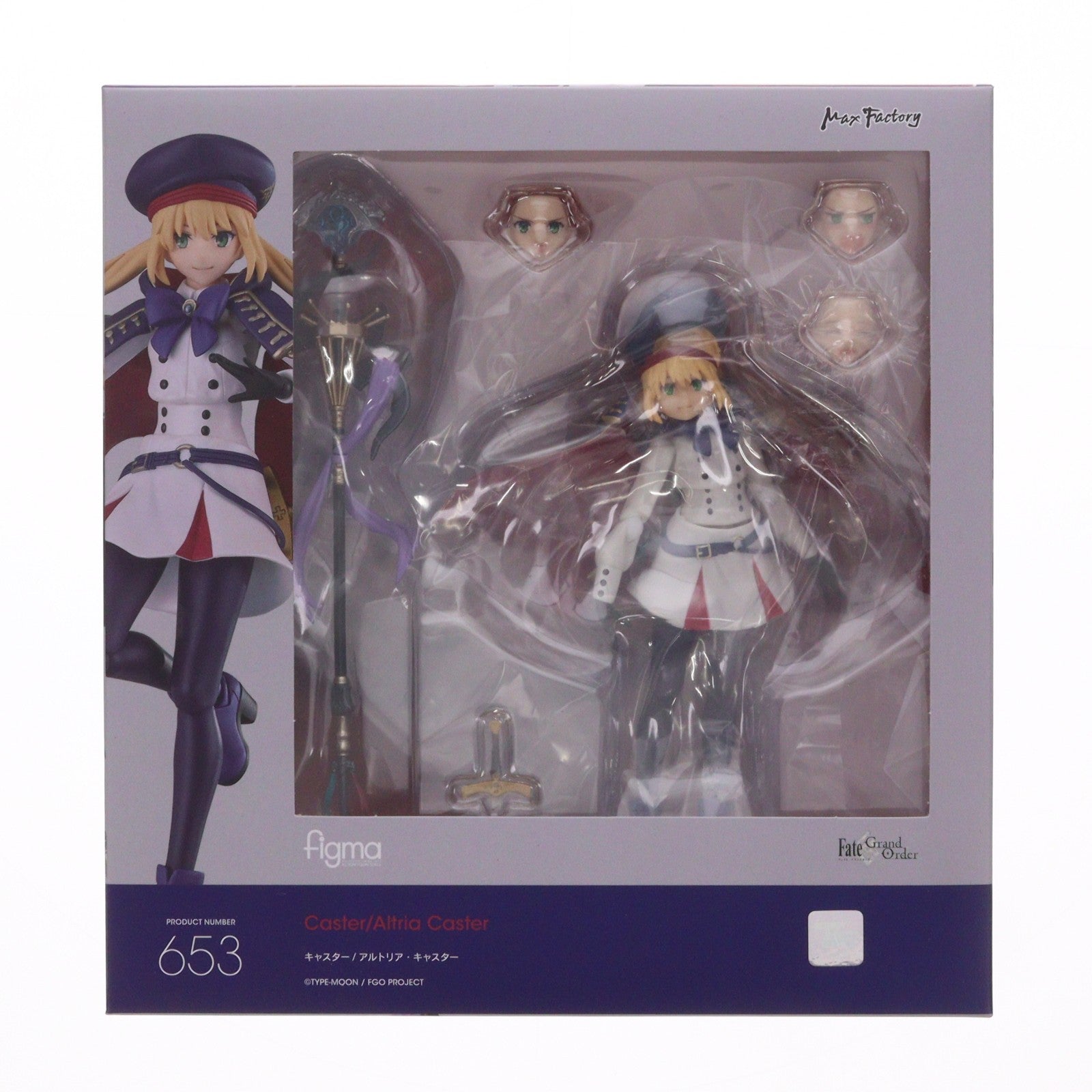 【中古即納】[FIG] figma(フィグマ) 653 キャスター/アルトリア・キャスター Fate/Grand Order(フェイト/グランドオーダー) 完成品 可動フィギュア GOODSMILE ONLINE SHOP&Amazon.co.jp&あみあみ&一部オンライン限定 グッドスマイルカンパニー(20260228)