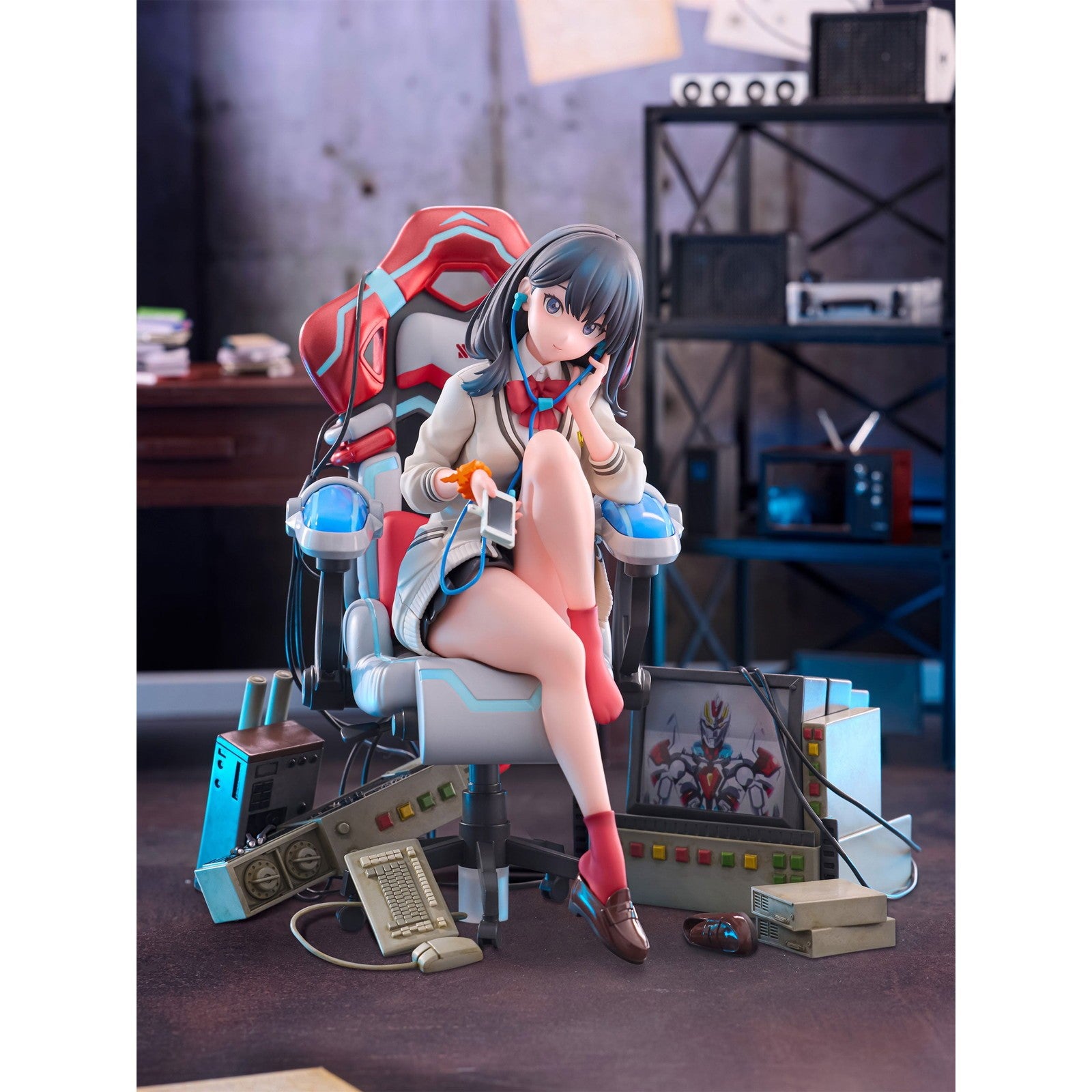 【予約安心出荷】[FIG] 宝多六花(たからだりっか) ゲーミングチェアver. SSSS.GRIDMAN(グリッドマン) 1/7 完成品 フィギュア(AMU-FNX1218) フリュー(2026年10月)