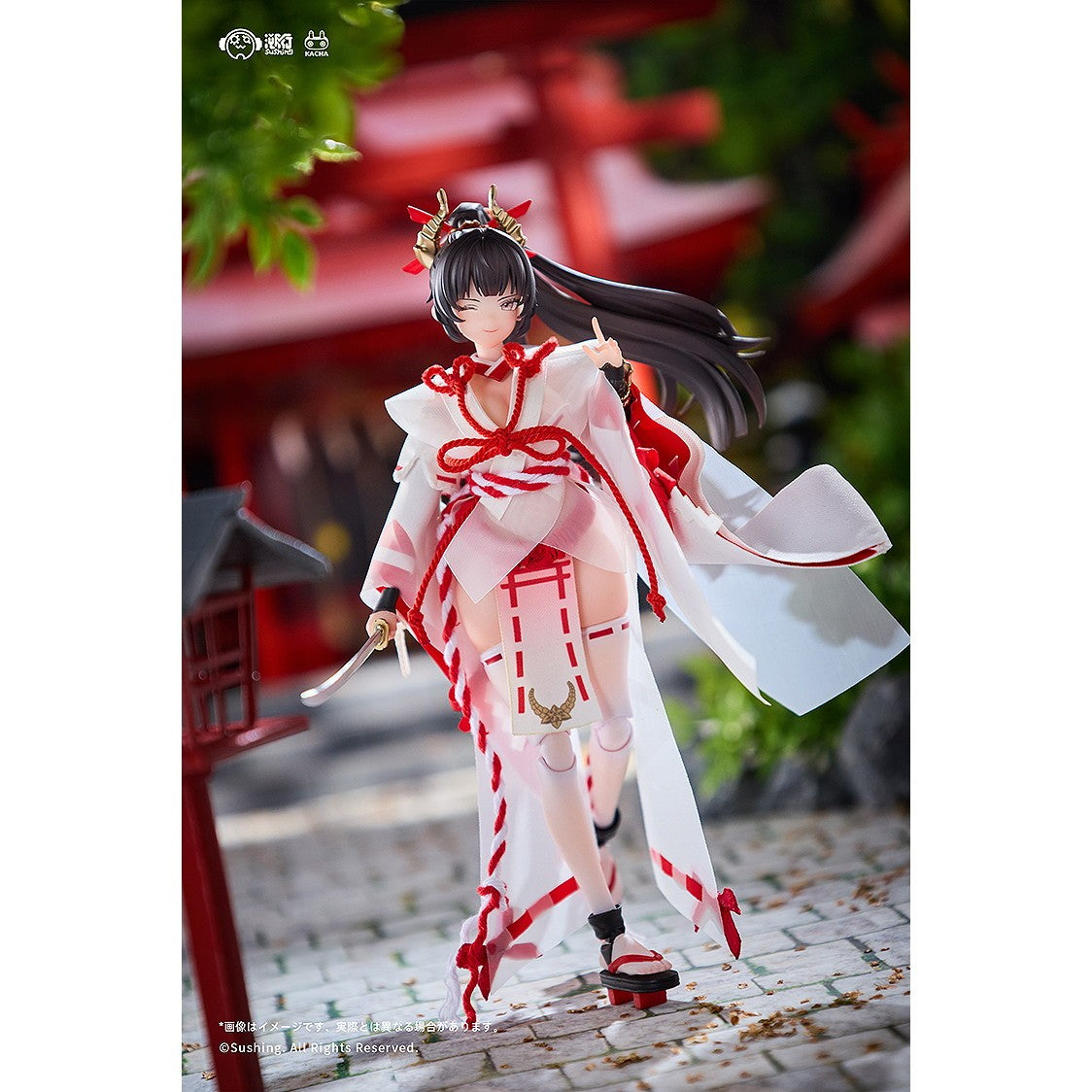 【予約安心出荷】[FIG] 初回生産限定特典付属 戦闘巫女 上藤櫻(うえふじさくら) 1/12 完成品 可動フィギュア 溯行Sushing(スシーン)(2026年11月)