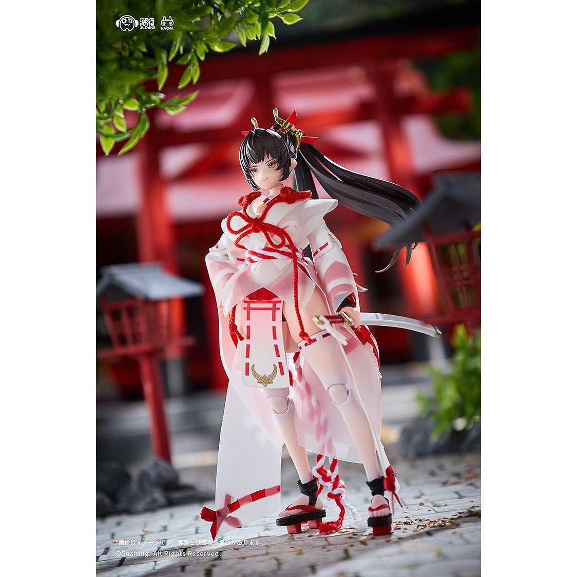 【予約安心出荷】[FIG] 初回生産限定特典付属 戦闘巫女 上藤櫻(うえふじさくら) 1/12 完成品 可動フィギュア 溯行Sushing(スシーン)(2026年11月)
