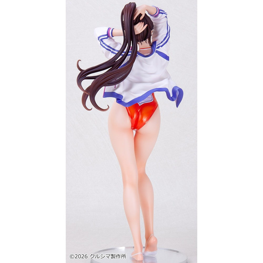 【予約安心出荷】[FIG] オリジナル やすみちゃんシリーズ No.254 蓮玖(れんきゅう)さん ～新体操部の練習が始まります～ 成形色アイボリー 1/7 レジンキャストキット フィギュア クルシマ製作所(2026年3月)