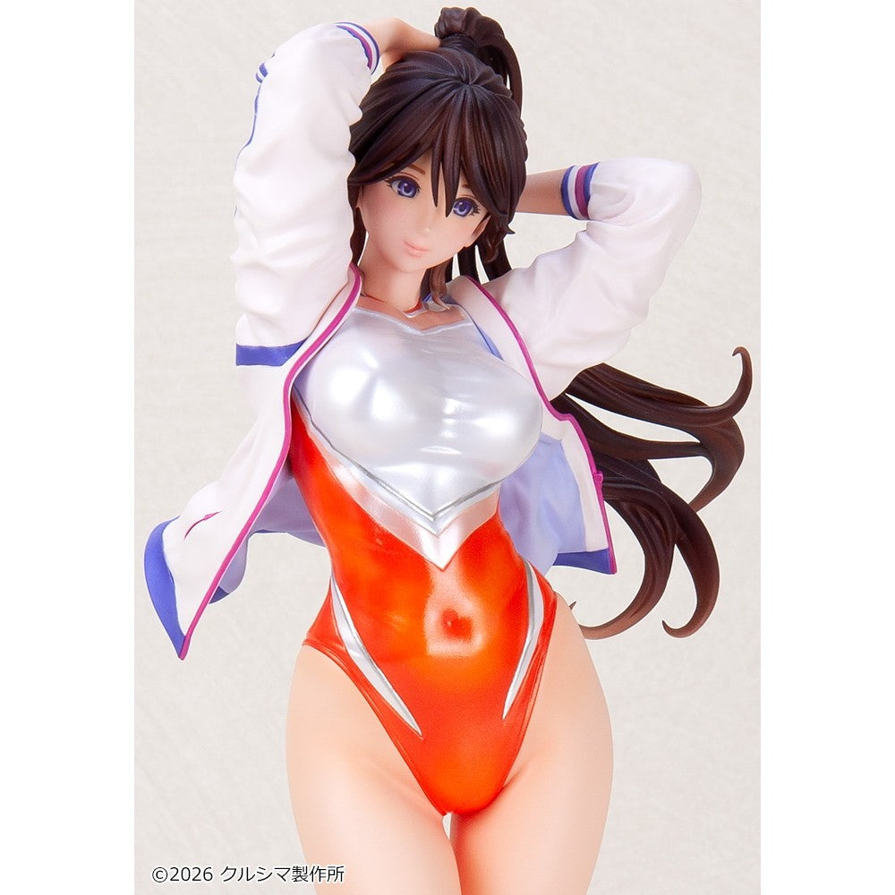 【予約安心出荷】[FIG] オリジナル やすみちゃんシリーズ No.254 蓮玖(れんきゅう)さん ～新体操部の練習が始まります～ 成形色アイボリー 1/7 レジンキャストキット フィギュア クルシマ製作所(2026年3月)