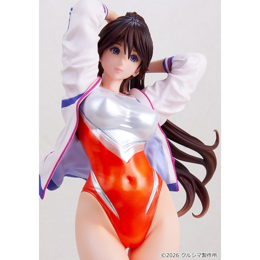 【予約安心出荷】[FIG] オリジナル やすみちゃんシリーズ No.254 蓮玖(れんきゅう)さん ～新体操部の練習が始まります～ 成形色アイボリー 1/7 レジンキャストキット フィギュア クルシマ製作所(2026年3月)